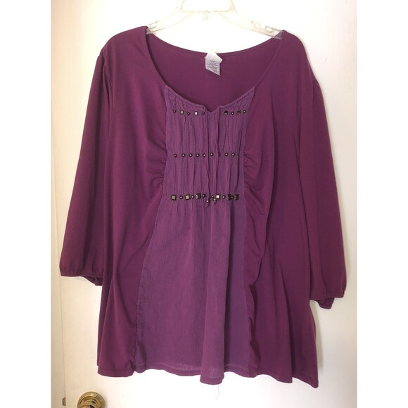 Just My Size Hot Pink Ladies Shirt 4X Used - Picture 6 of 6